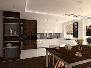 apartament Ursus - enklawa elegancji - Kuchnia, styl nowoczesny - zdjęcie od noomo studio architektury
