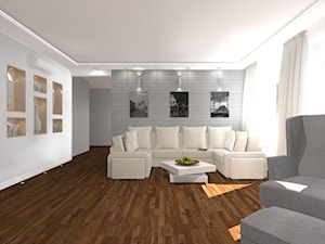 apartament Ursus - enklawa elegancji - Salon, styl nowoczesny - zdjęcie od noomo studio architektury