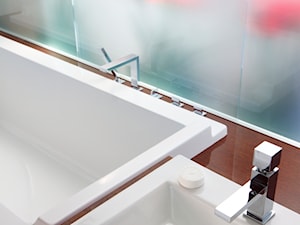 łazienka z "oknem" - Łazienka, styl nowoczesny - zdjęcie od noomo studio architektury