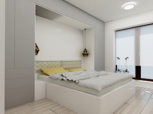 mieszkanie dla singla - 3 pokoje w stylistyce skandynawskiej - Sypialnia, styl skandynawski - zdjęcie od noomo studio architektury