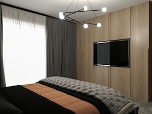 MINIMALISTYCZNY APARTAMENT NA POWIŚLU - Średnia sypialnia, styl nowoczesny - zdjęcie od MARTA PERSKA INTERIORS