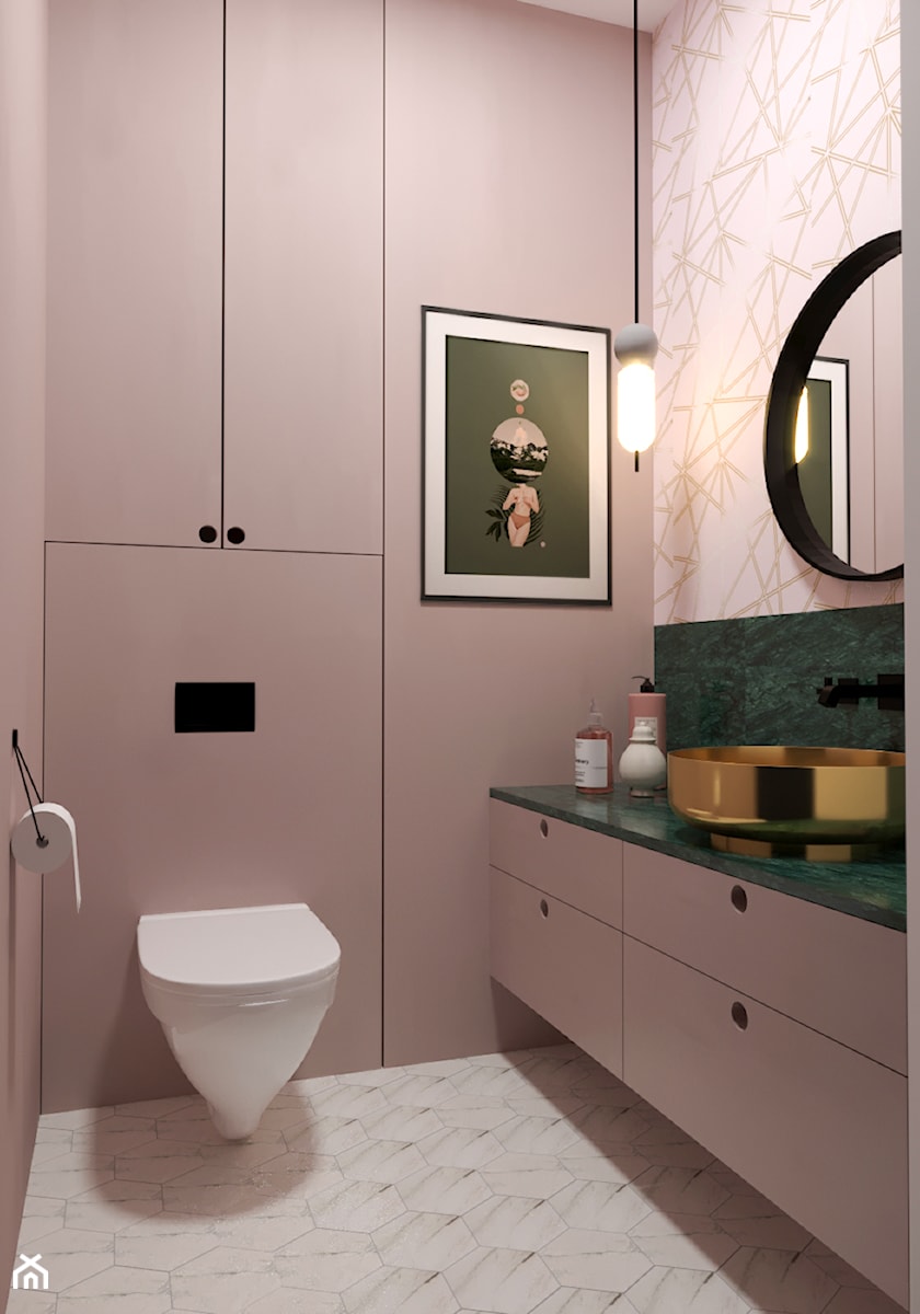 PONADCZASOWY MOKOTÓW - Średnia łazienka, styl nowoczesny - zdjęcie od MARTA PERSKA INTERIORS