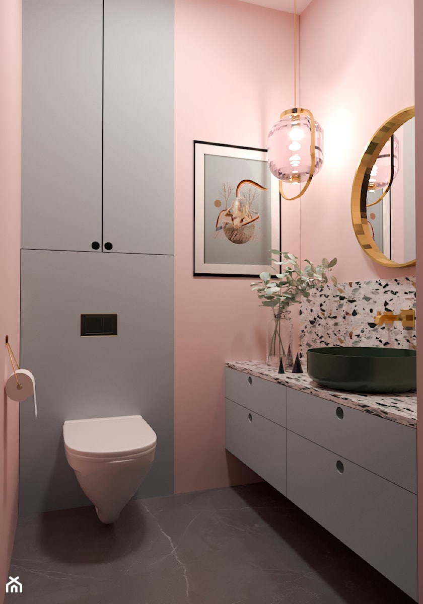 EKLEKTYCZNY MOKOTÓW - Średnia łazienka, styl nowoczesny - zdjęcie od MARTA PERSKA INTERIORS