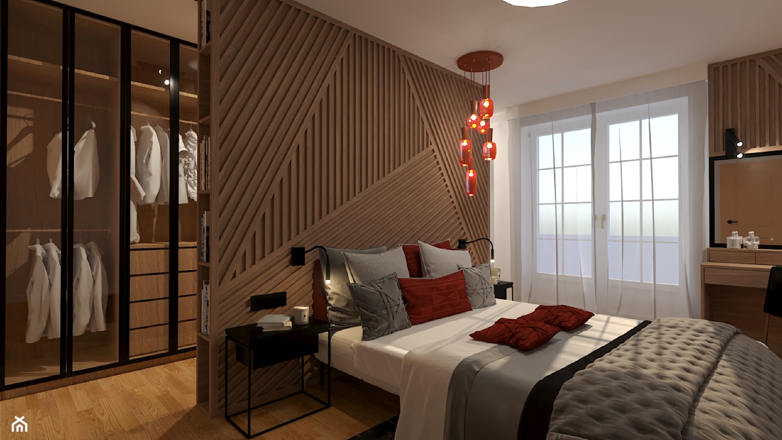 MODERN&COZY - Mała biała sypialnia, styl nowoczesny - zdjęcie od MARTA PERSKA INTERIORS - Homebook