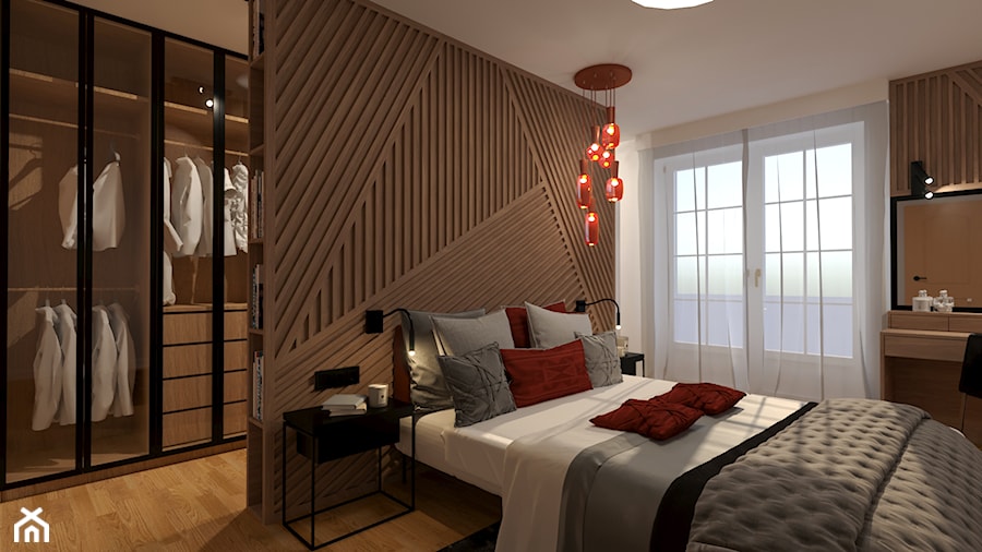 MODERN&COZY - Mała biała sypialnia, styl nowoczesny - zdjęcie od MARTA PERSKA INTERIORS