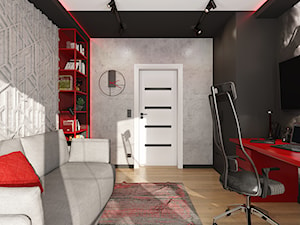 Projekt pokoju nastolatka D01_2022 Piława Górna - Pokój dziecka, styl minimalistyczny - zdjęcie od Aretzky Design