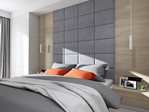 Projekt mieszkania w stylu nowoczesnym M01_2018 Świdnica - Sypialnia, styl minimalistyczny - zdjęcie od Aretzky Design