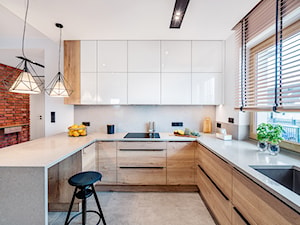 Realizacja domu w stylu soft loft D01_2019 Burkatów - Kuchnia, styl industrialny - zdjęcie od Aretzky Design