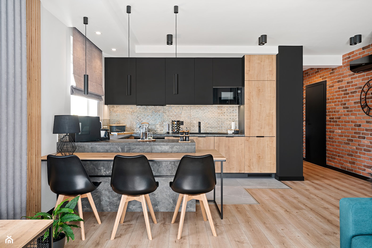 Realizacja loftowego mieszkania M01_2022 Bielawa - Kuchnia, styl industrialny - zdjęcie od Aretzky Design - Homebook