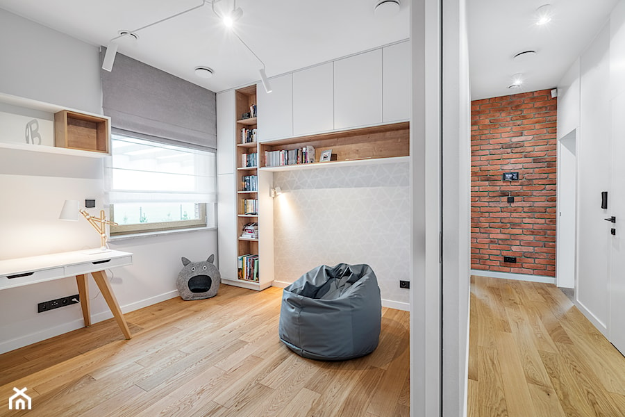 Realizacja domu w stylu soft loft D01_2019 Burkatów - Biuro, styl industrialny - zdjęcie od Aretzky Design