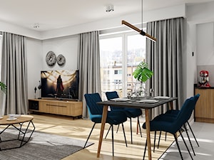 Projekt nowoczesnego mieszkania M01_2019 Wrocław