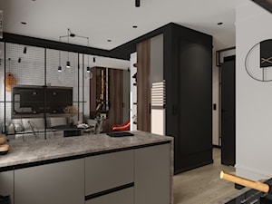 Projekt małego mieszkania M01_2023 Dzierżoniów - Kuchnia, styl nowoczesny - zdjęcie od Aretzky Design