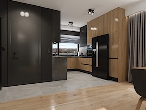 Projekt minimalistycznego domu D01_2021 Wrocław - Kuchnia, styl minimalistyczny - zdjęcie od Aretzky Design