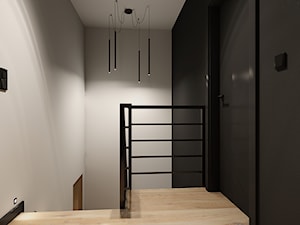 Projekt minimalistycznego domu D01_2021 Wrocław - Schody, styl minimalistyczny - zdjęcie od Aretzky Design