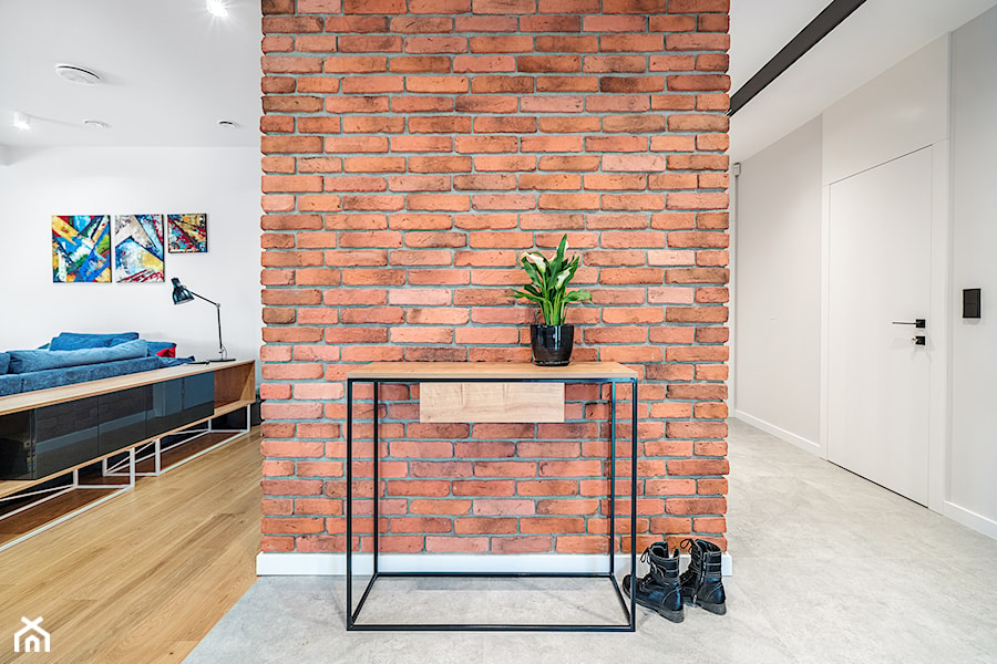Realizacja domu w stylu soft loft D01_2019 Burkatów - Hol / przedpokój, styl industrialny - zdjęcie od Aretzky Design