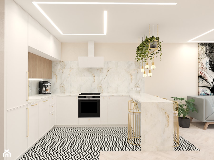 Mieszkanie dla pary - Kuchnia, styl nowoczesny - zdjęcie od Katarzyna Zawistowska Interior Design