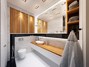 Dom 200mkw /Bydgoszcz - Łazienka, styl minimalistyczny - zdjęcie od City Cube architektura wnętrz