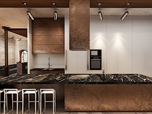 LOFT - Kuchnia, styl glamour - zdjęcie od City Cube architektura wnętrz