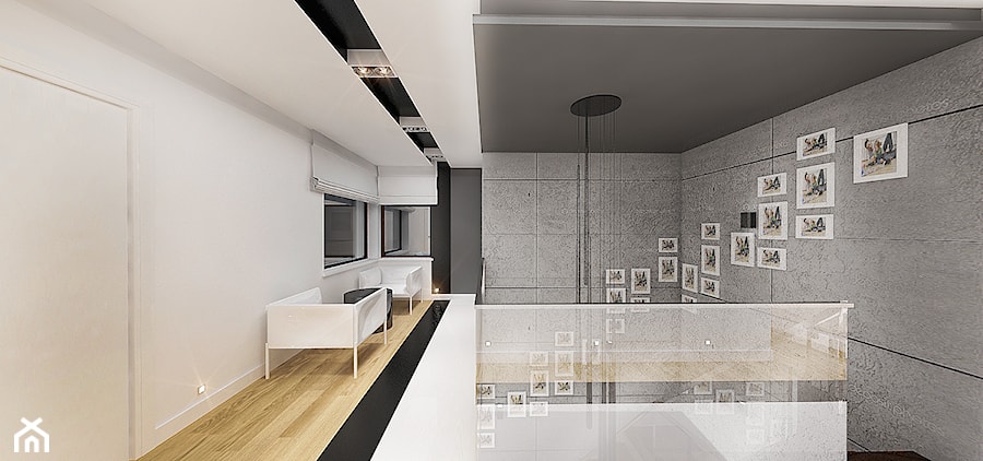 Dom 150m2 /WWA - Hol / przedpokój, styl minimalistyczny - zdjęcie od City Cube architektura wnętrz