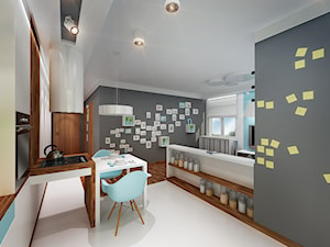 Mieszkanie 65mkw - Kuchnia, styl nowoczesny - zdjęcie od City Cube architektura wnętrz