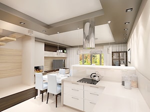 Dom 120m2 /KRK - Kuchnia, styl glamour - zdjęcie od City Cube architektura wnętrz