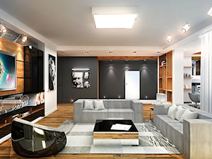 Dom 200mkw /Bydgoszcz - Salon, styl minimalistyczny - zdjęcie od City Cube architektura wnętrz