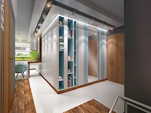 Mieszkanie 65mkw - Hol / przedpokój, styl nowoczesny - zdjęcie od City Cube architektura wnętrz