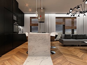 Projekt Mieszkania WWA - Salon, styl nowoczesny - zdjęcie od City Cube architektura wnętrz