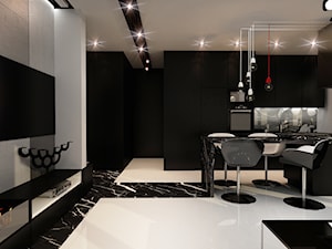 Projekt Mieszkania WWA - Salon, styl minimalistyczny - zdjęcie od City Cube architektura wnętrz