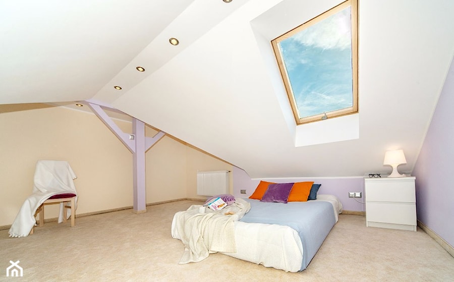Duża sypialnia na poddaszu, styl tradycyjny - zdjęcie od Joanna Sokołowska 4
