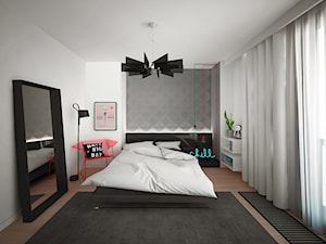 Apartament w Nordic Haven, Bydgoszcz - Sypialnia, styl minimalistyczny - zdjęcie od meinDESIGN