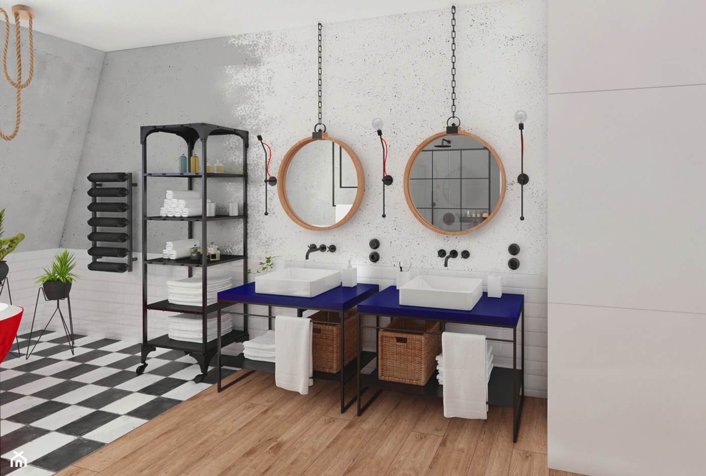 Łazienka w stylu loft - Łazienka, styl industrialny - zdjęcie od meinDESIGN - Homebook