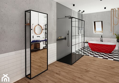 Łazienka w stylu loft - Łazienka, styl industrialny - zdjęcie od meinDESIGN