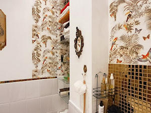 Złoto i papugi w klasycznej łazience - Łazienka, styl glamour - zdjęcie od meinDESIGN