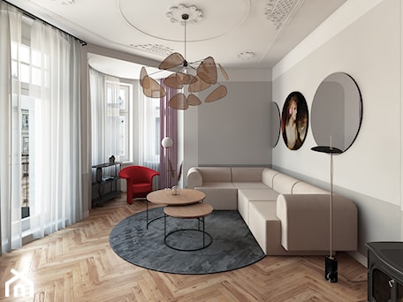 Aranżacje wnętrz - Salon: Modern classic w kamienicy - Salon, styl minimalistyczny - meinDESIGN. Przeglądaj, dodawaj i zapisuj najlepsze zdjęcia, pomysły i inspiracje designerskie. W bazie mamy już prawie milion fotografii!