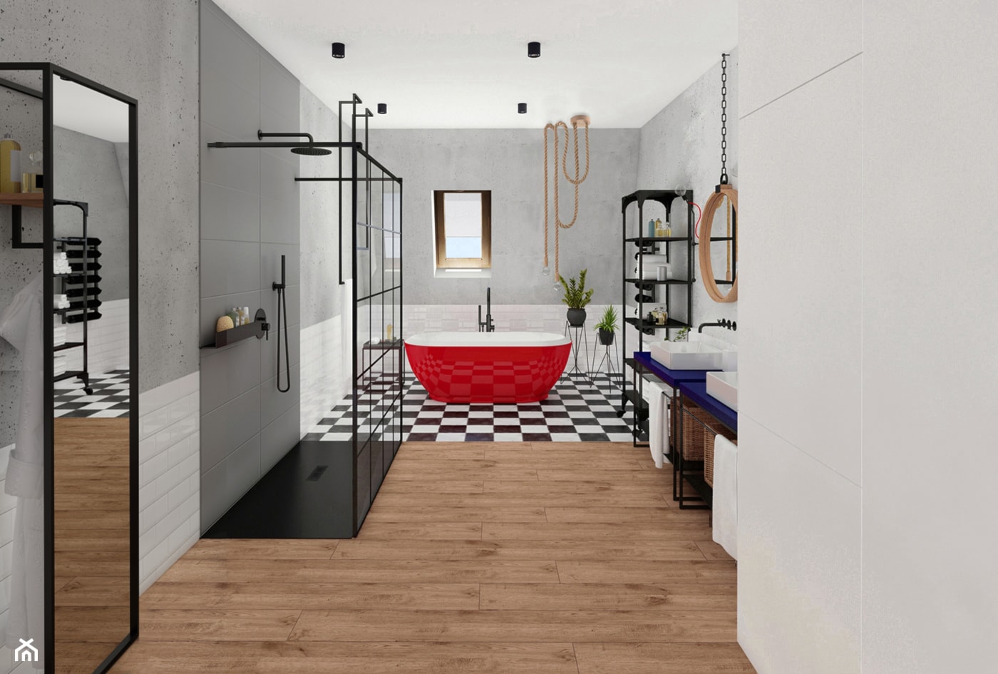 Łazienka w stylu loft - Łazienka, styl industrialny - zdjęcie od meinDESIGN - Homebook