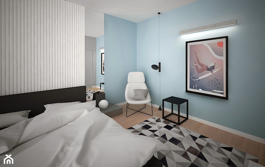 Apartament w Nordic Haven, Bydgoszcz - Salon, styl minimalistyczny - zdjęcie od meinDESIGN