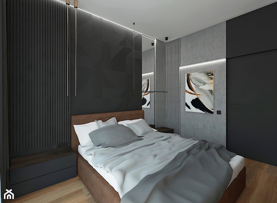 Minimalistyczna sypialnia - Sypialnia, styl minimalistyczny - zdjęcie od meinDESIGN