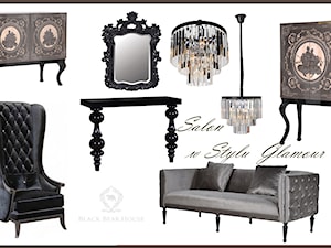 Salon w stylu glamour - zdjęcie od BLACK BEAR HOUSE