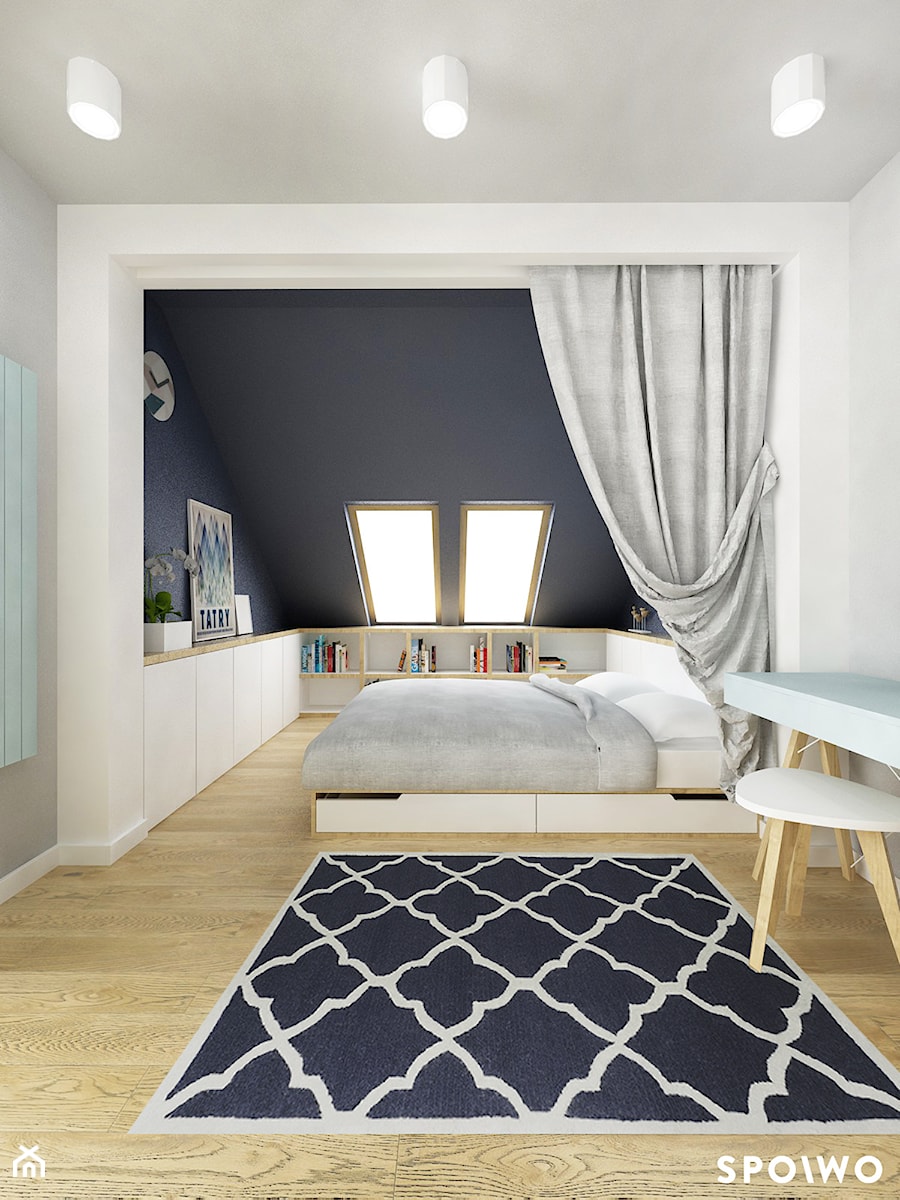 Przytulna sypialnia - zdjęcie od SPOIWO studio