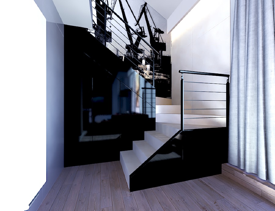 GDAŃSK - WATERLANE - Schody, styl nowoczesny - zdjęcie od Luk Studio Pracownia Projektowa