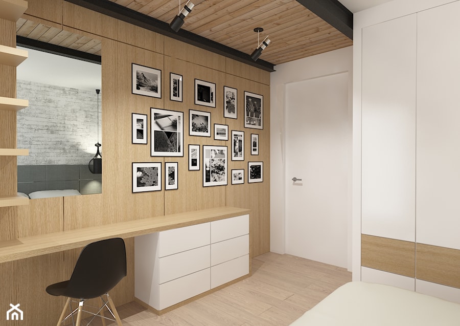 MIESZKANIE BROWAR GDAŃSKI - Sypialnia, styl industrialny - zdjęcie od Luk Studio Pracownia Projektowa