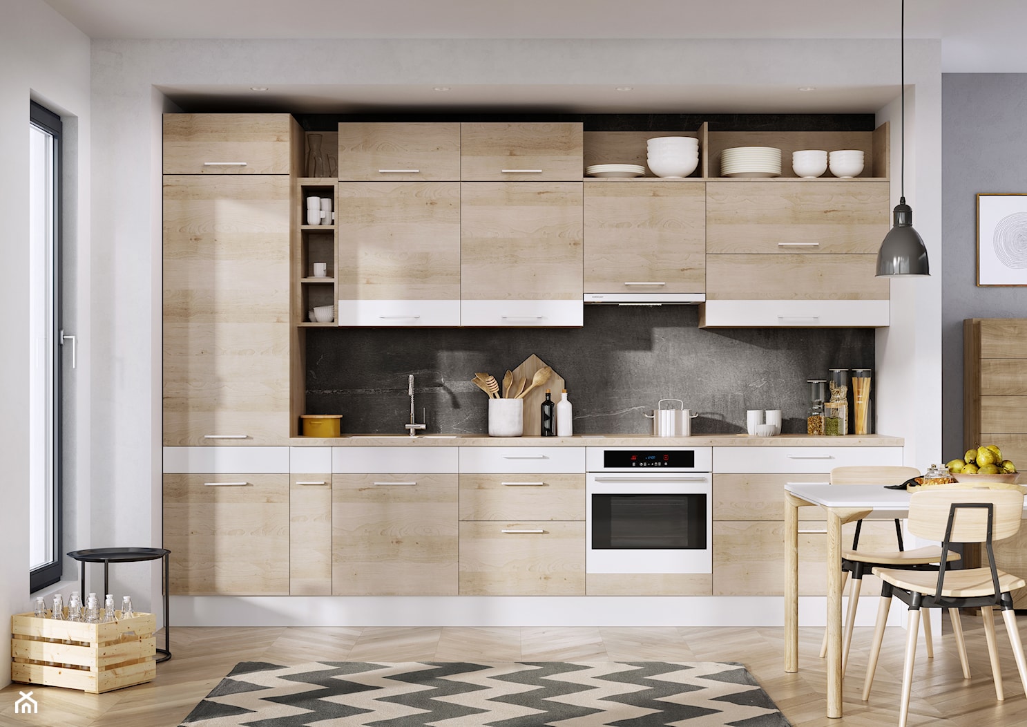 Nowy trend: asymetria w kuchni - zdjęcie od Forestor KAM meble kuchenne - Homebook