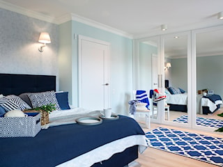 Sypialnia w odcieniach błękitu