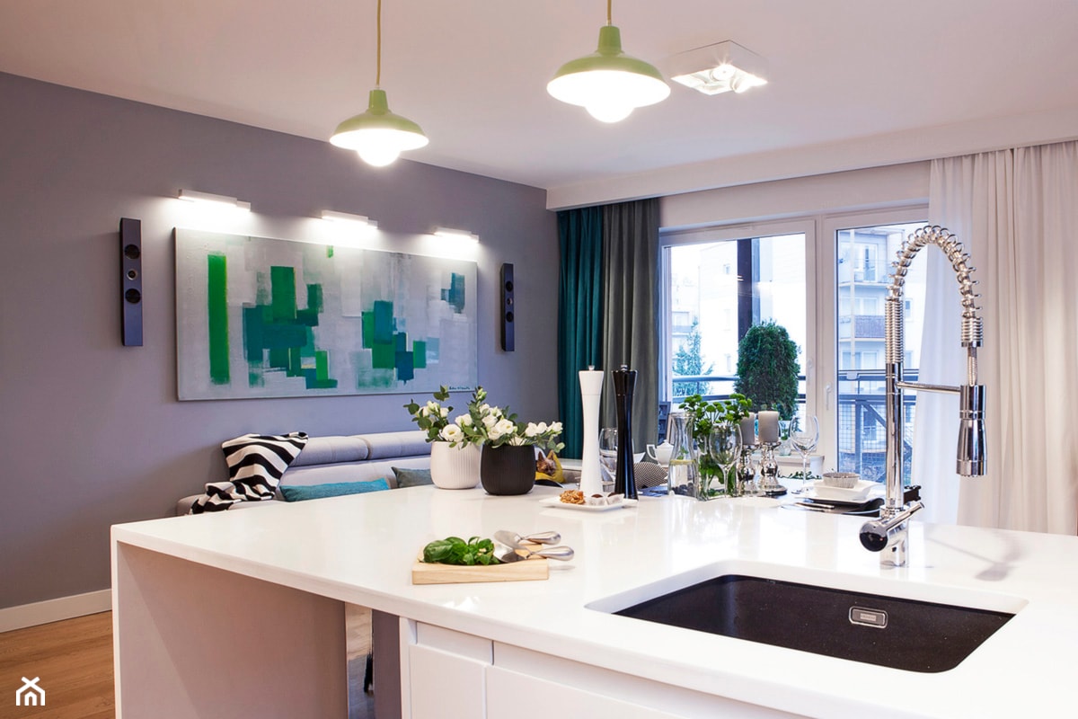 Mieszkanie z elementami zieleni - zdjęcie od Kwadraton - Homebook