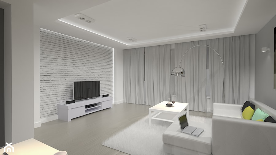 Mieszkanie w Zgierzu 3 - Salon, styl minimalistyczny - zdjęcie od blok studio