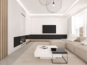 dom Lipusz - Salon, styl minimalistyczny - zdjęcie od ESEF.STUDIO