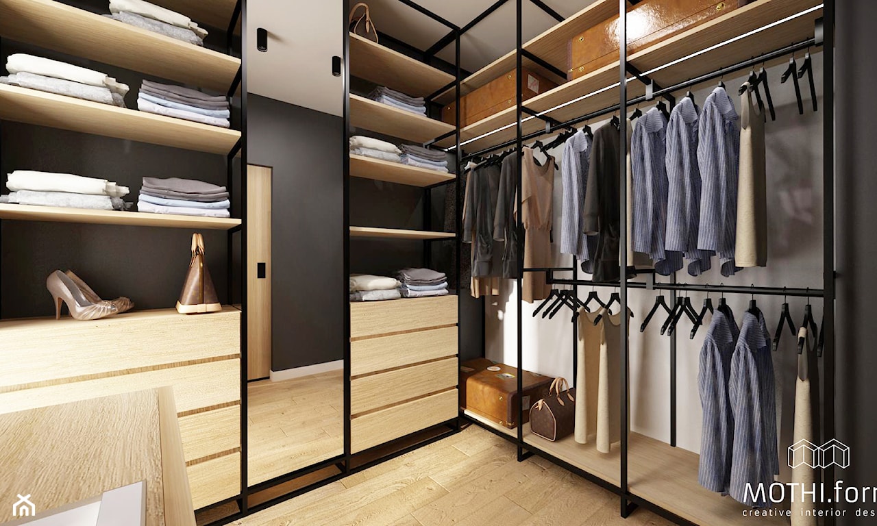 jaką szafę wybrać do garderoby w stylu loft
