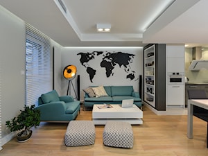 Mieszkanie na warszawskiej Ochocie - Salon, styl nowoczesny - zdjęcie od INTER VIEW Architektura Wnętrz