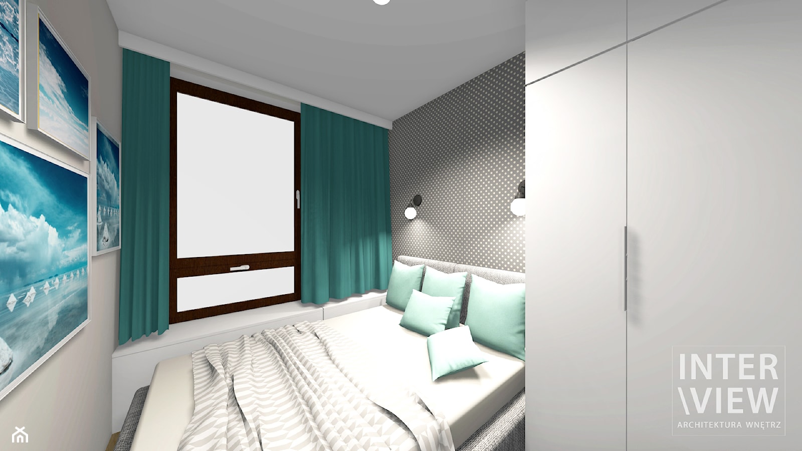 Mini sypialnia - zdjęcie od INTER VIEW Architektura Wnętrz - Homebook
